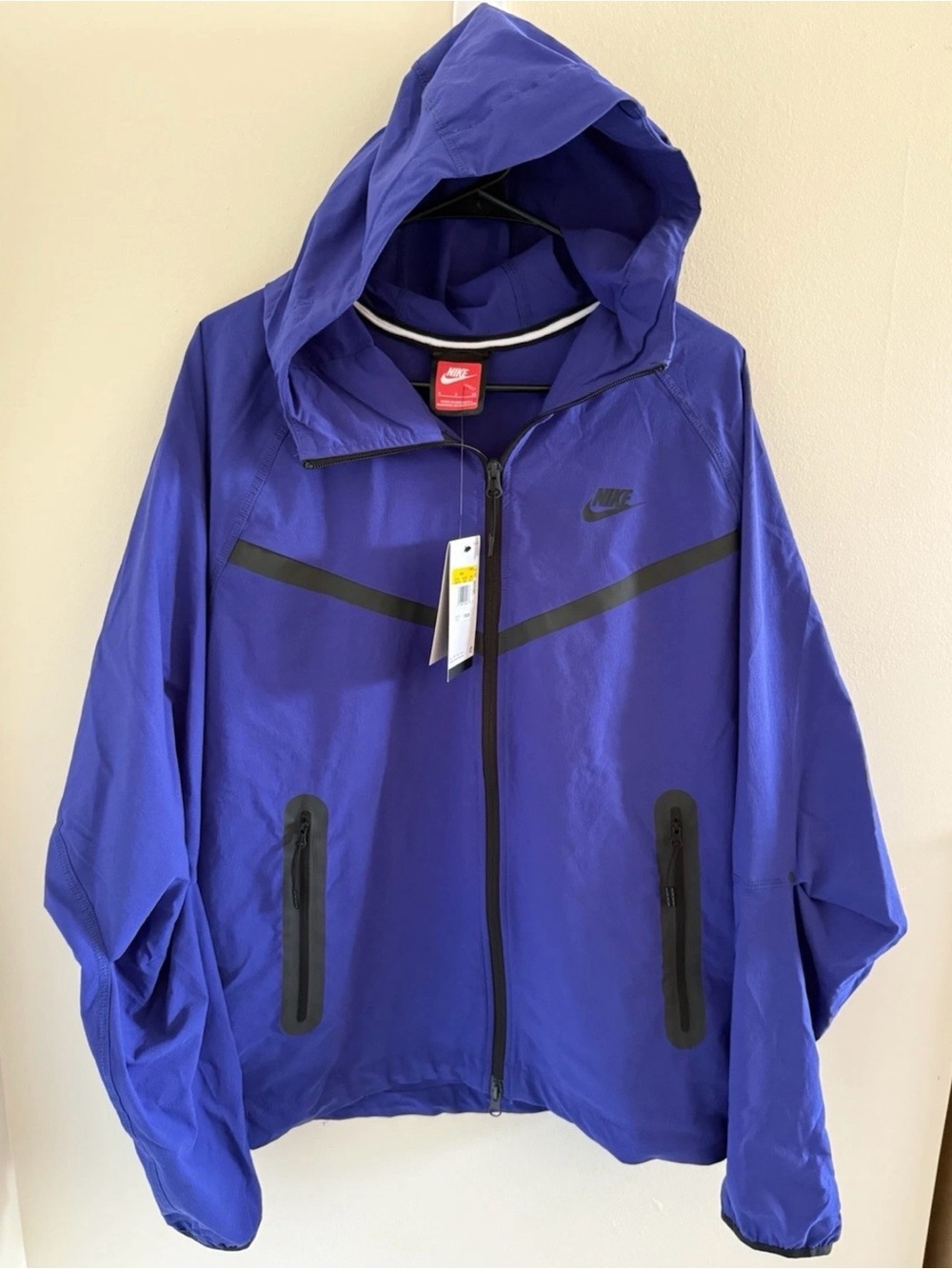 Nike Tech Woven Jacket Deep Night Blue Black Mens Size Small HM7151-539
